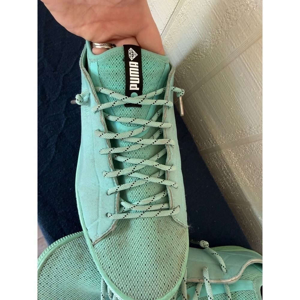 Puma x Diamond Supply Co Clyde Tiffany Blue Sneakers 366431-01 Mens 11 - Picture 3 of 6